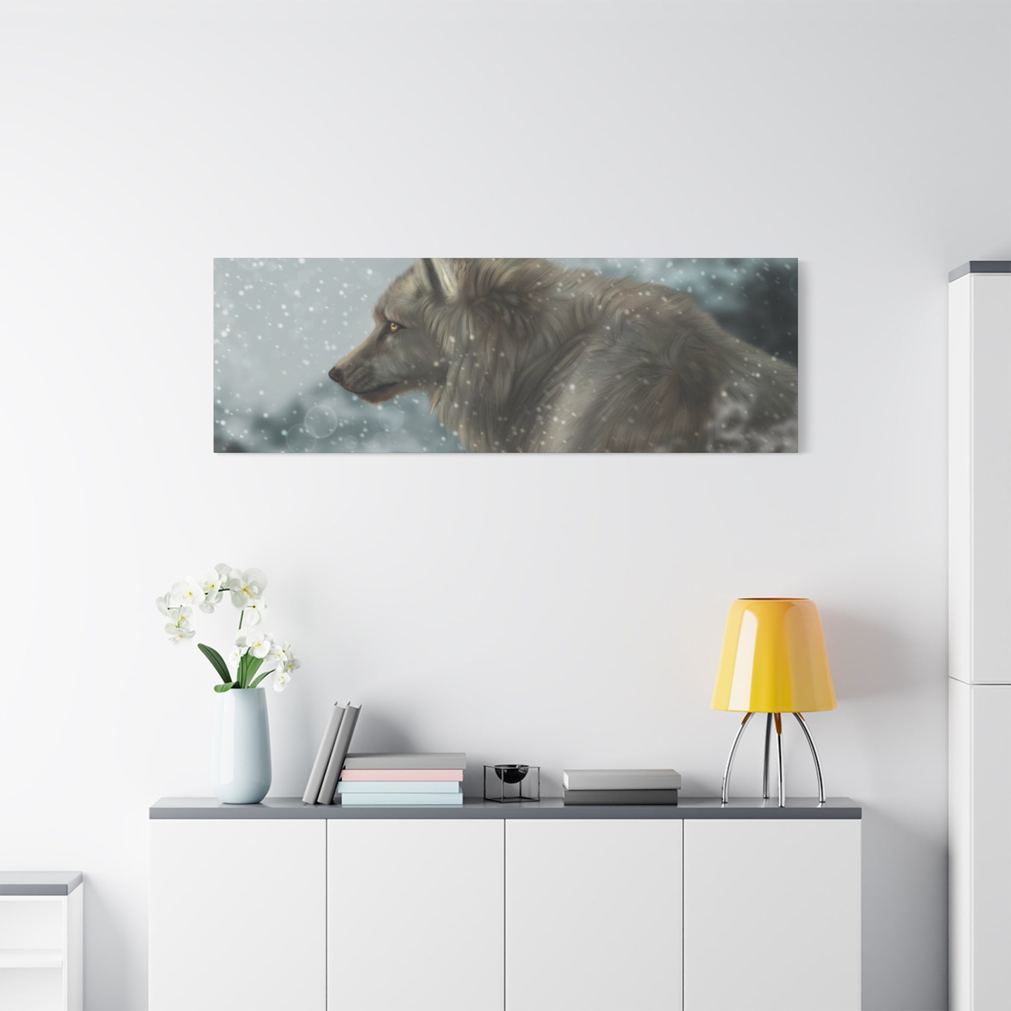Lone Wolf Matte Canvas, Stretched, 1.25"