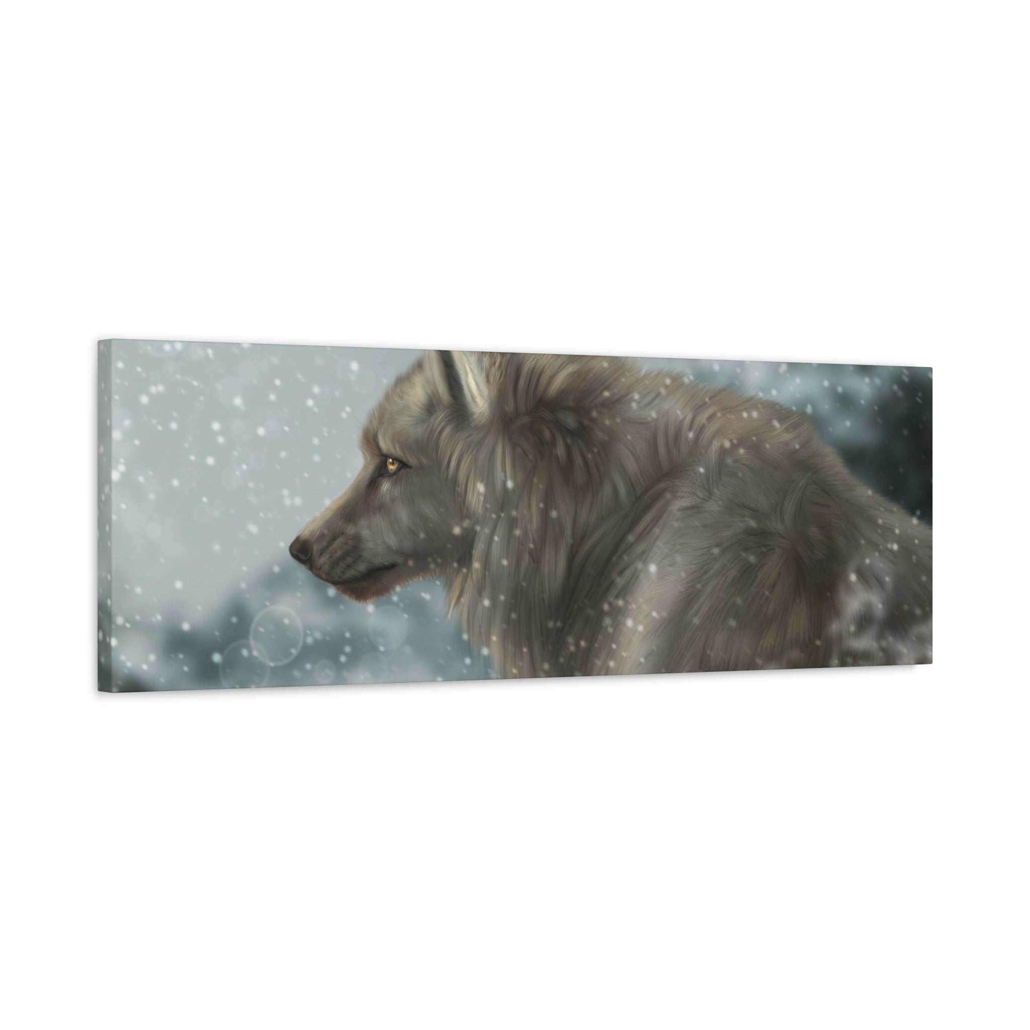 Lone Wolf Matte Canvas, Stretched, 1.25"