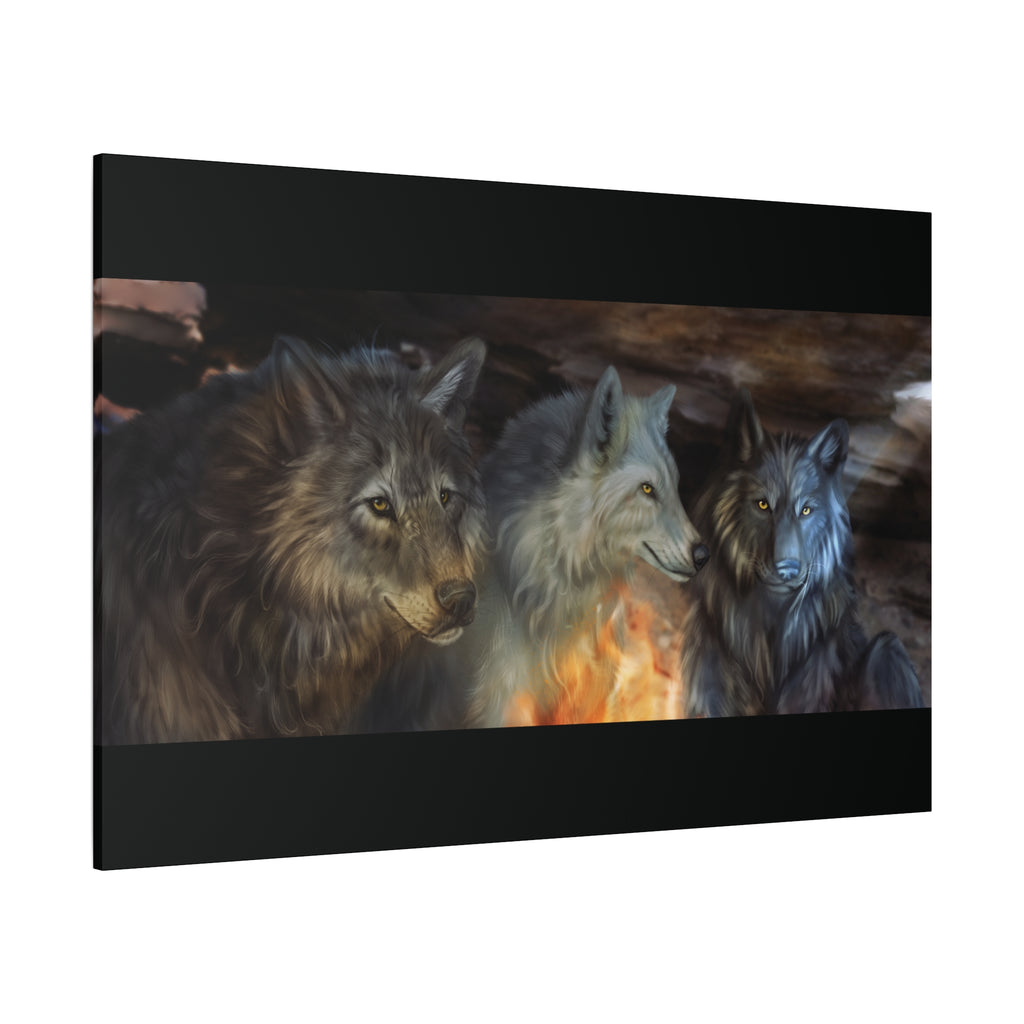 Fire Wolves Matte Canvas, Stretched, 1.25"