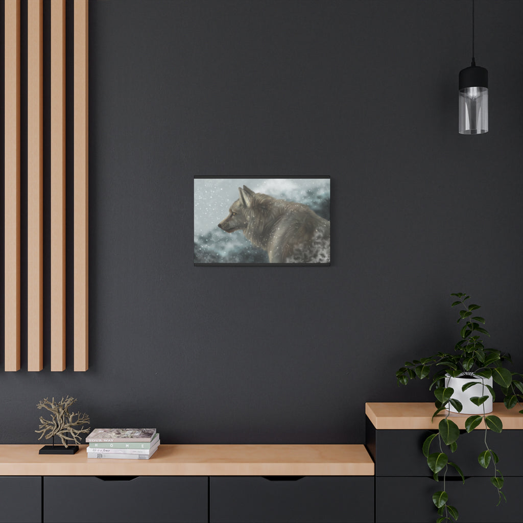 Lone Wolf Matte Canvas, Stretched, 1.25"