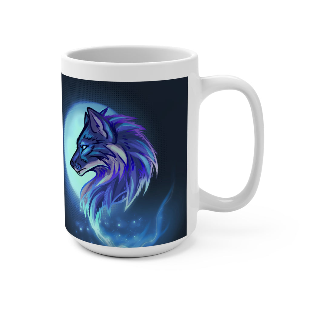 Wolvensoul White Logo Mug 15oz
