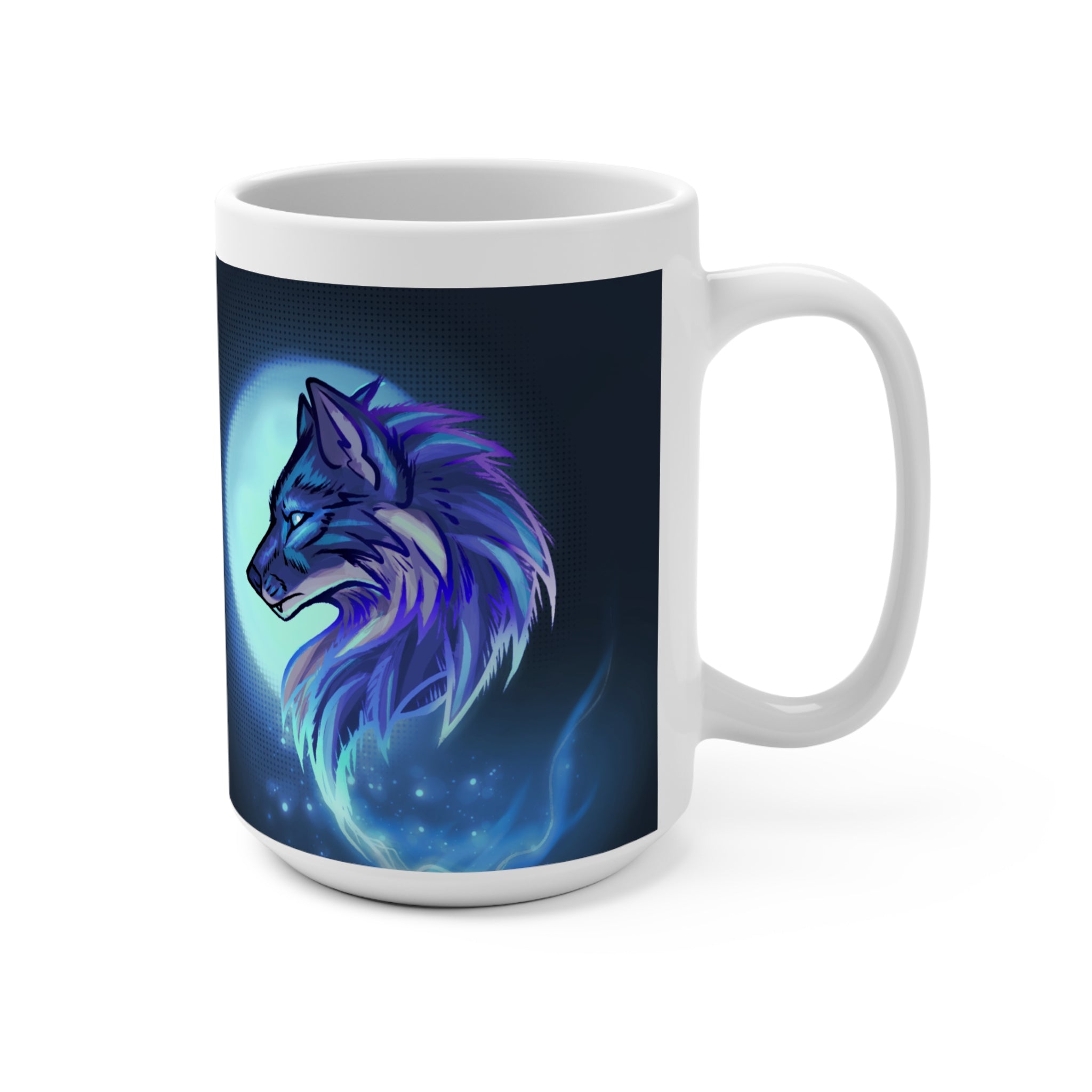 Wolvensoul White Logo Mug 15oz