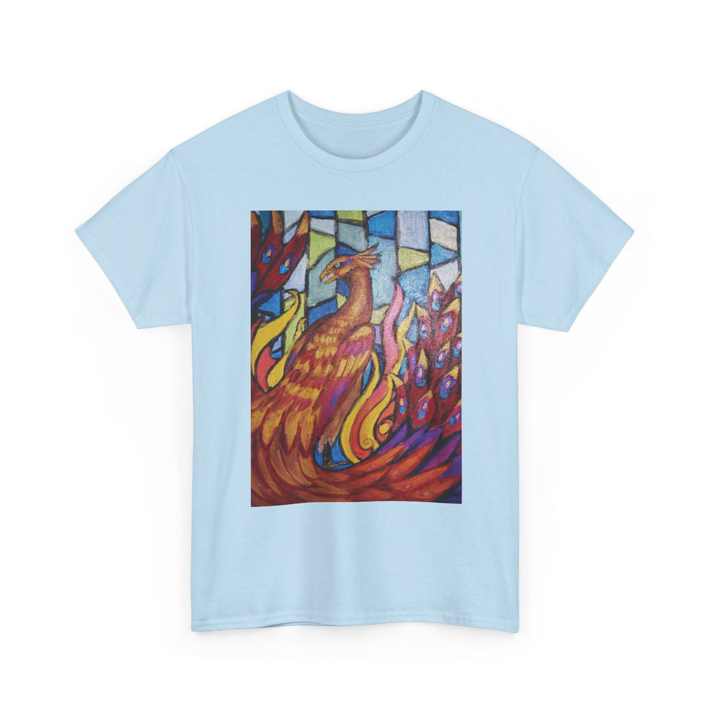 Stained Glass Phoenix Heavy Cotton Tee