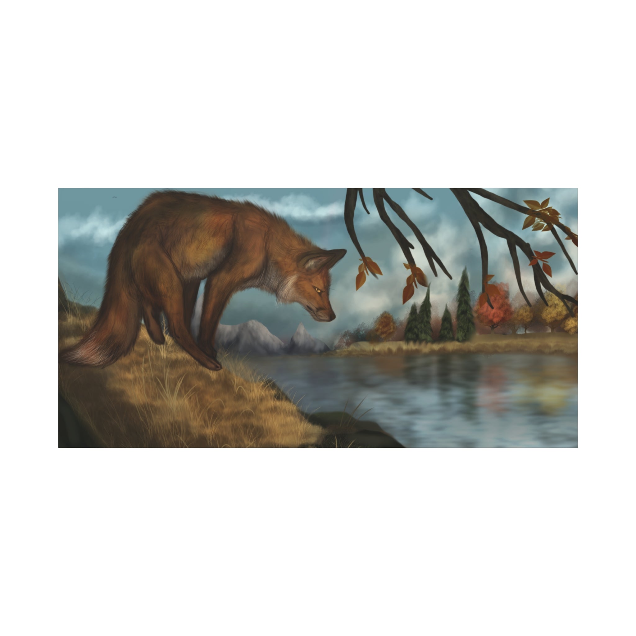 Autumn Fox Canvas, Stretched, 1.25"