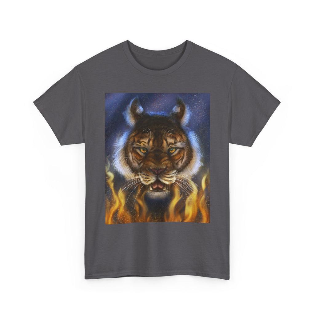 Tiger Flames Heavy Cotton Tee