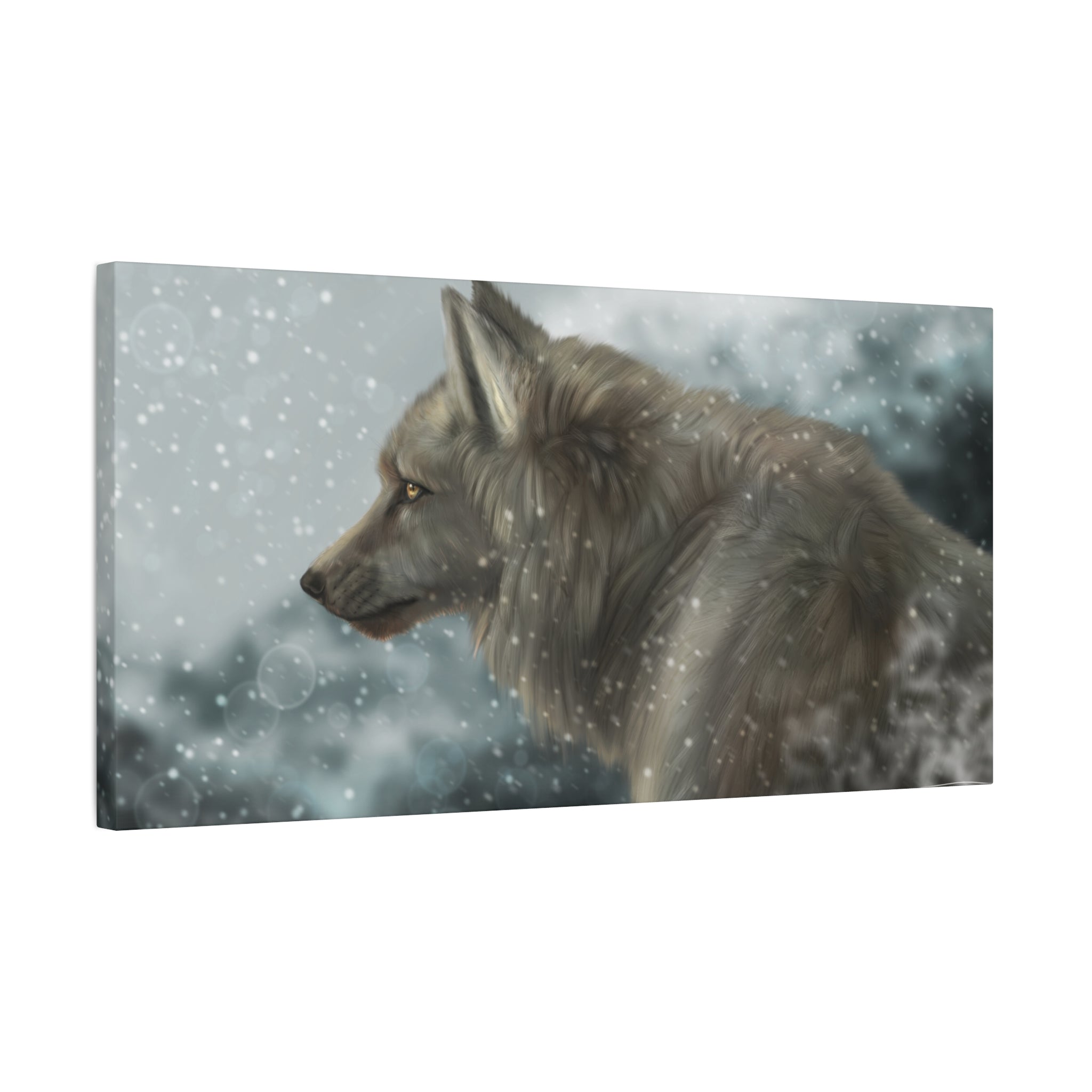 Lone Wolf Matte Canvas, Stretched, 1.25"
