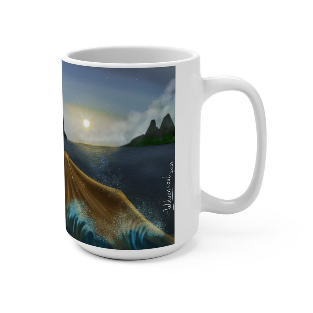 SEA DRAGON Mug white 15oz