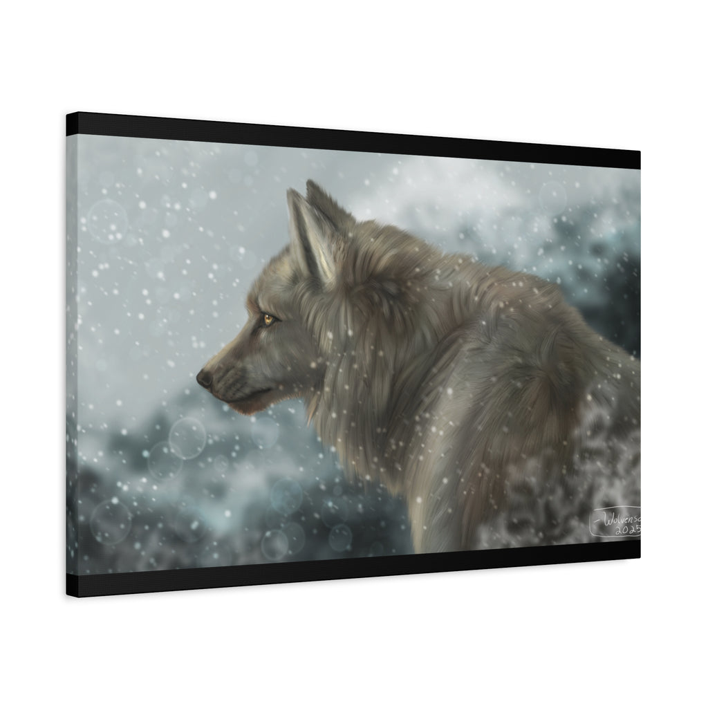 Lone Wolf Matte Canvas, Stretched, 1.25"