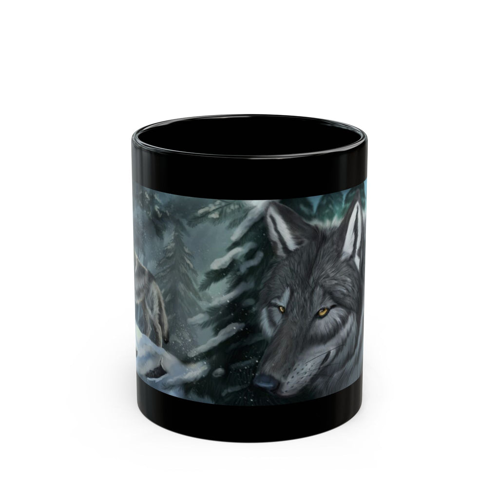 Winter Wolves black Mug  (15oz)