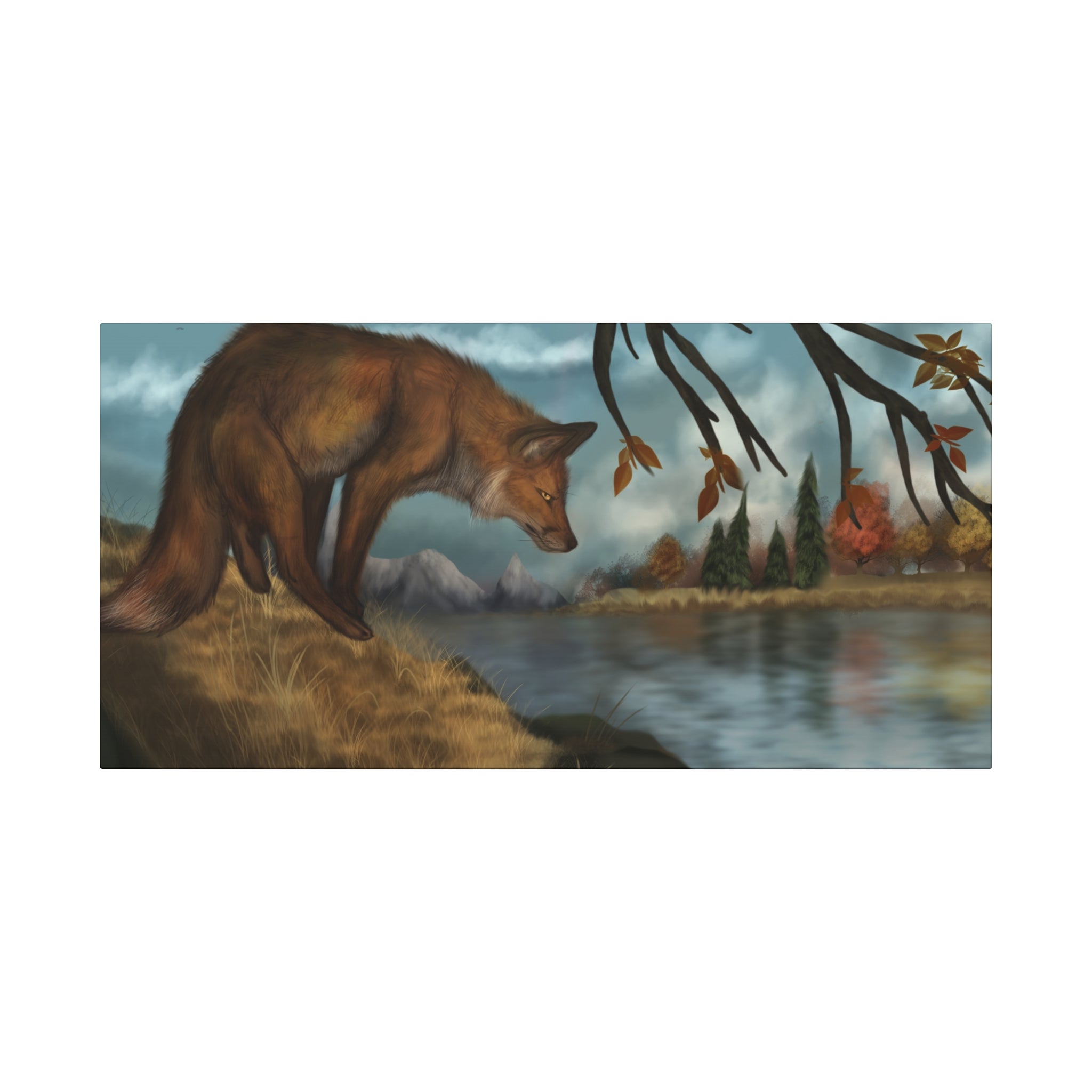 Autumn Fox Canvas, Stretched, 1.25"