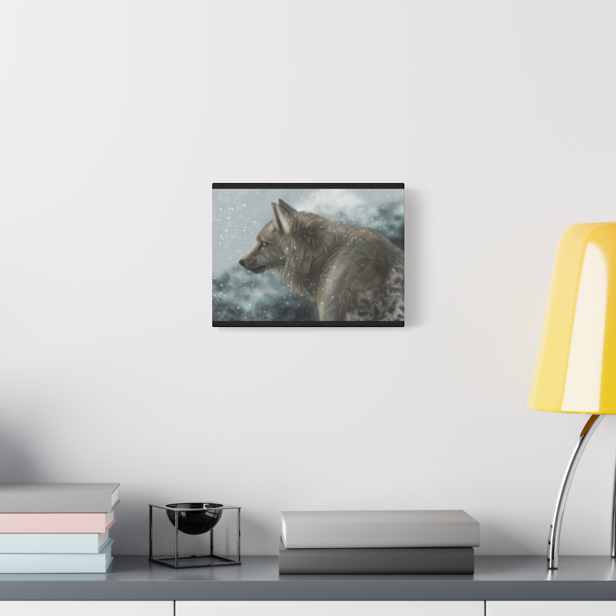 Lone Wolf Matte Canvas, Stretched, 1.25"