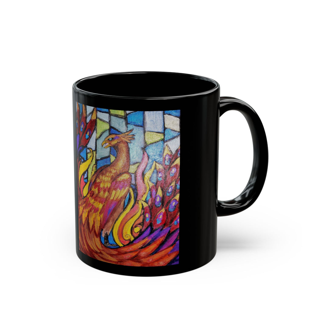 Stained Glass Phoenix Mug (15oz)