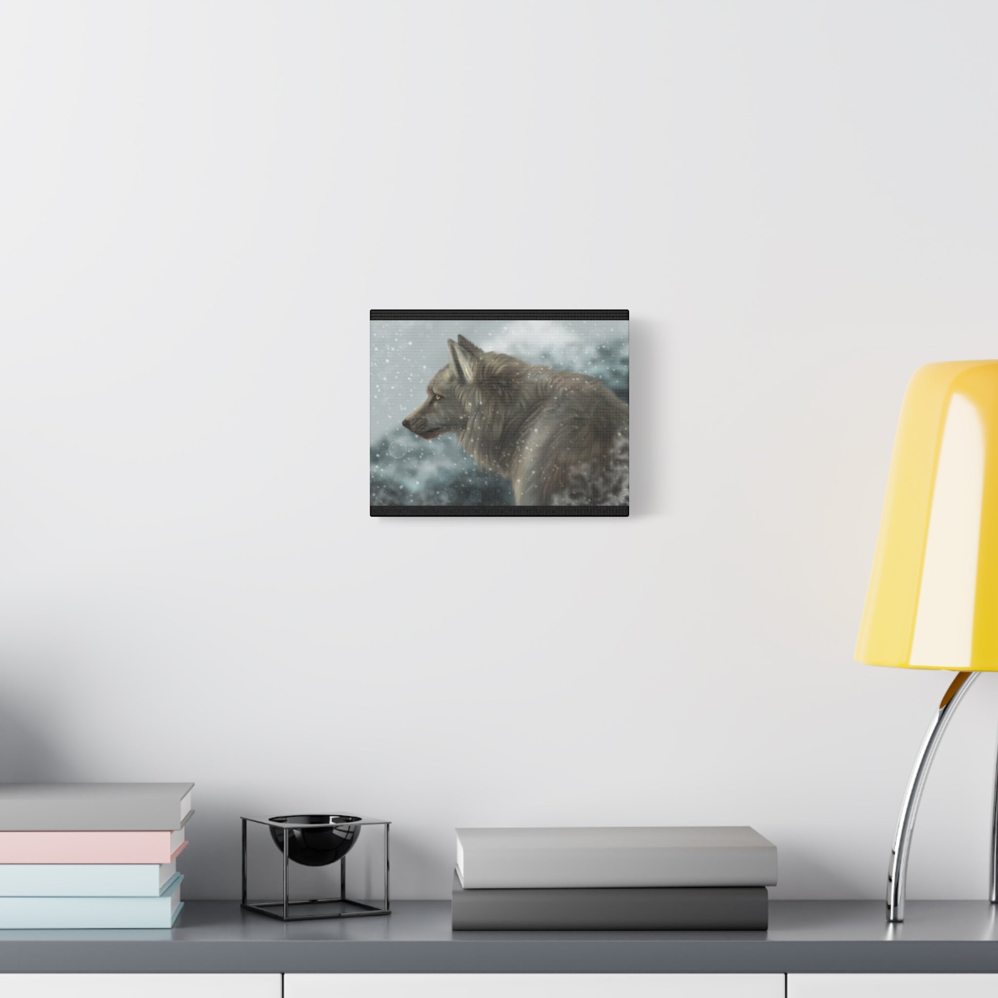 Lone Wolf Matte Canvas, Stretched, 1.25"