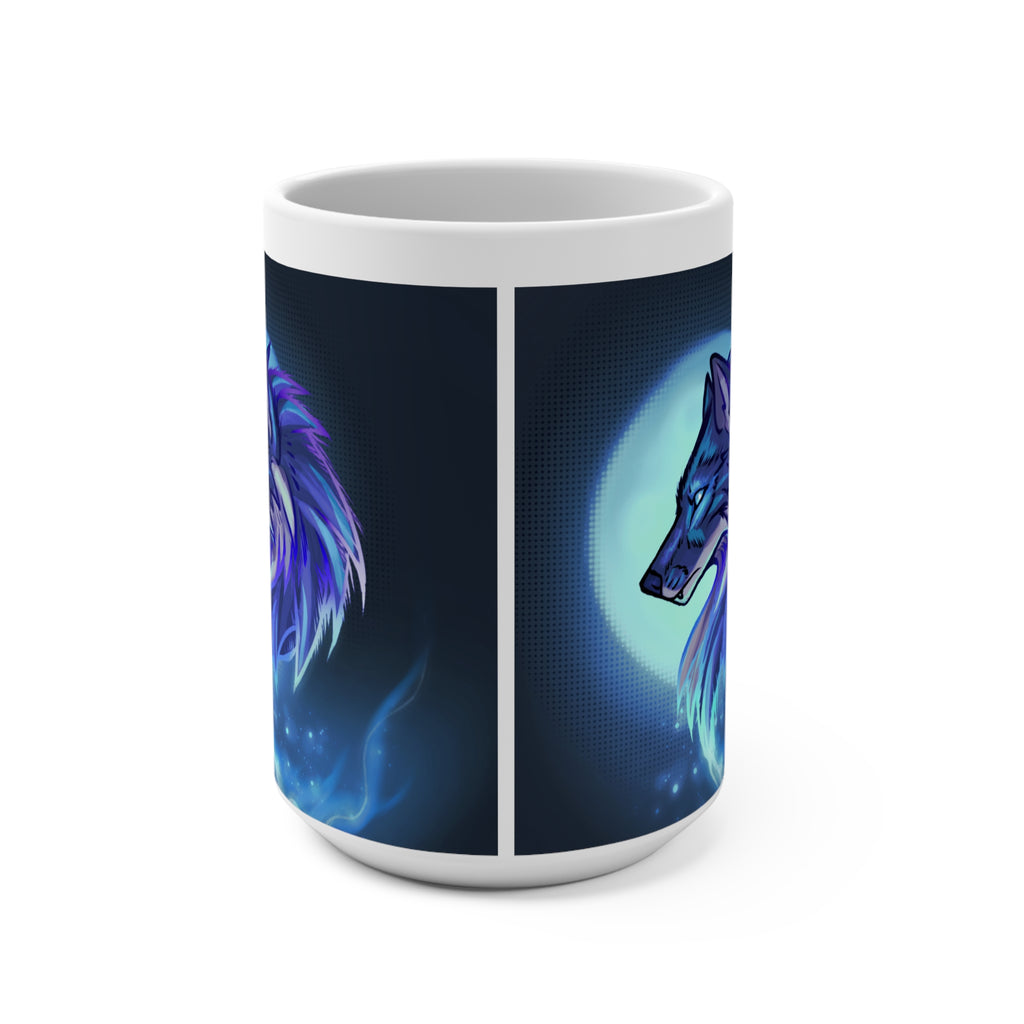 Wolvensoul White Logo Mug 15oz