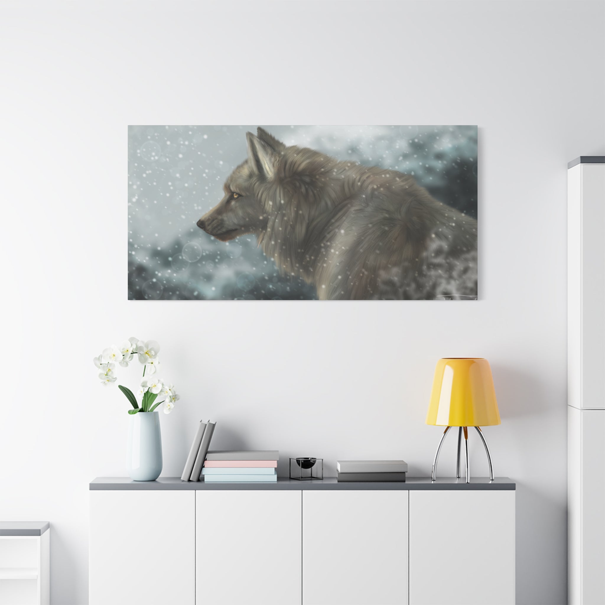 Lone Wolf Matte Canvas, Stretched, 1.25"