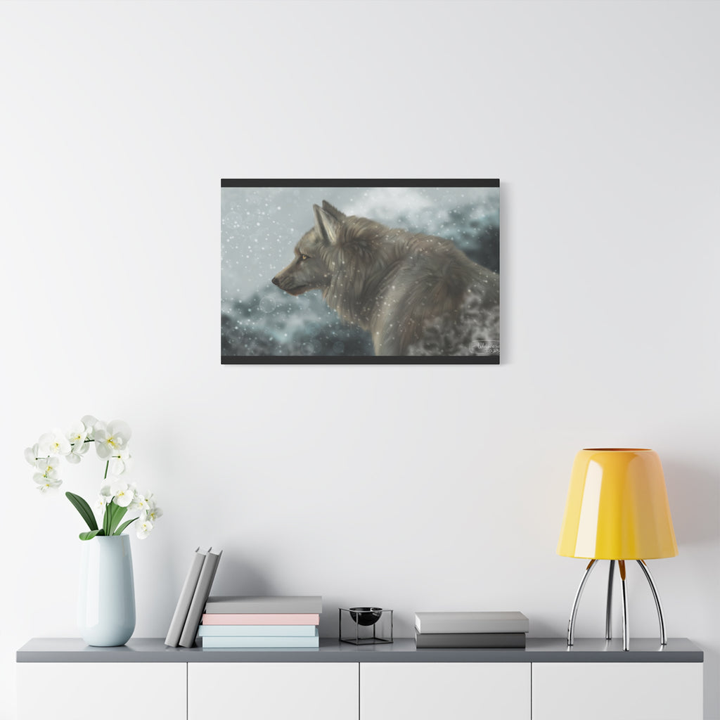 Lone Wolf Matte Canvas, Stretched, 1.25"