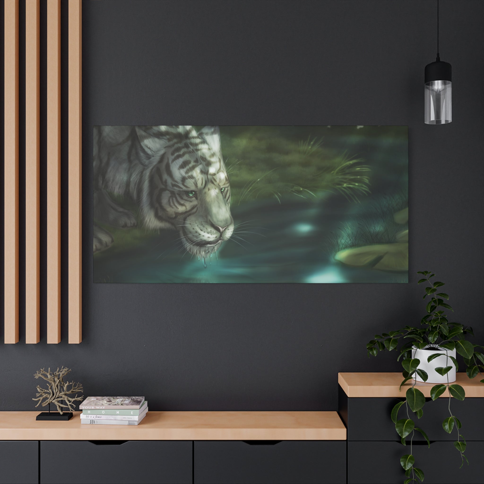 WaterTiger Canvas, Stretched, 1.25"