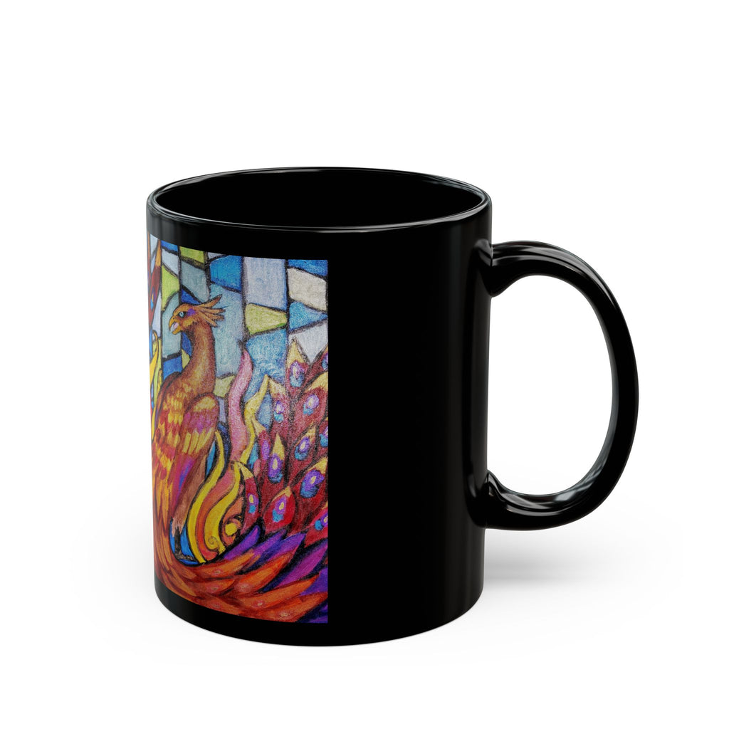 Stained Glass Phoenix Mug (15oz)