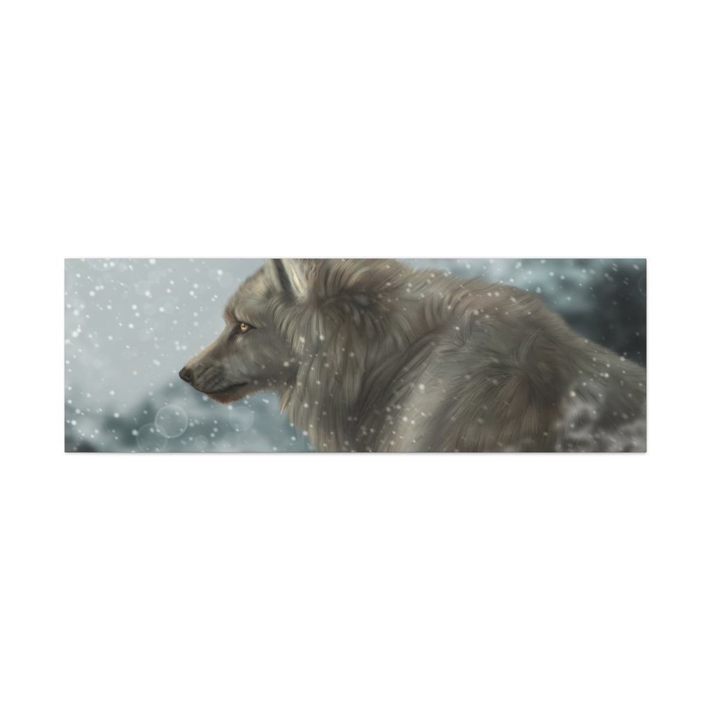 Lone Wolf Matte Canvas, Stretched, 1.25"