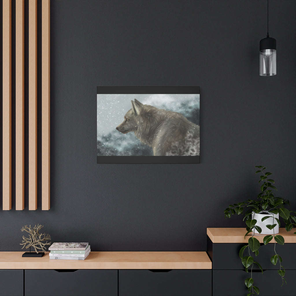 Lone Wolf Matte Canvas, Stretched, 1.25"