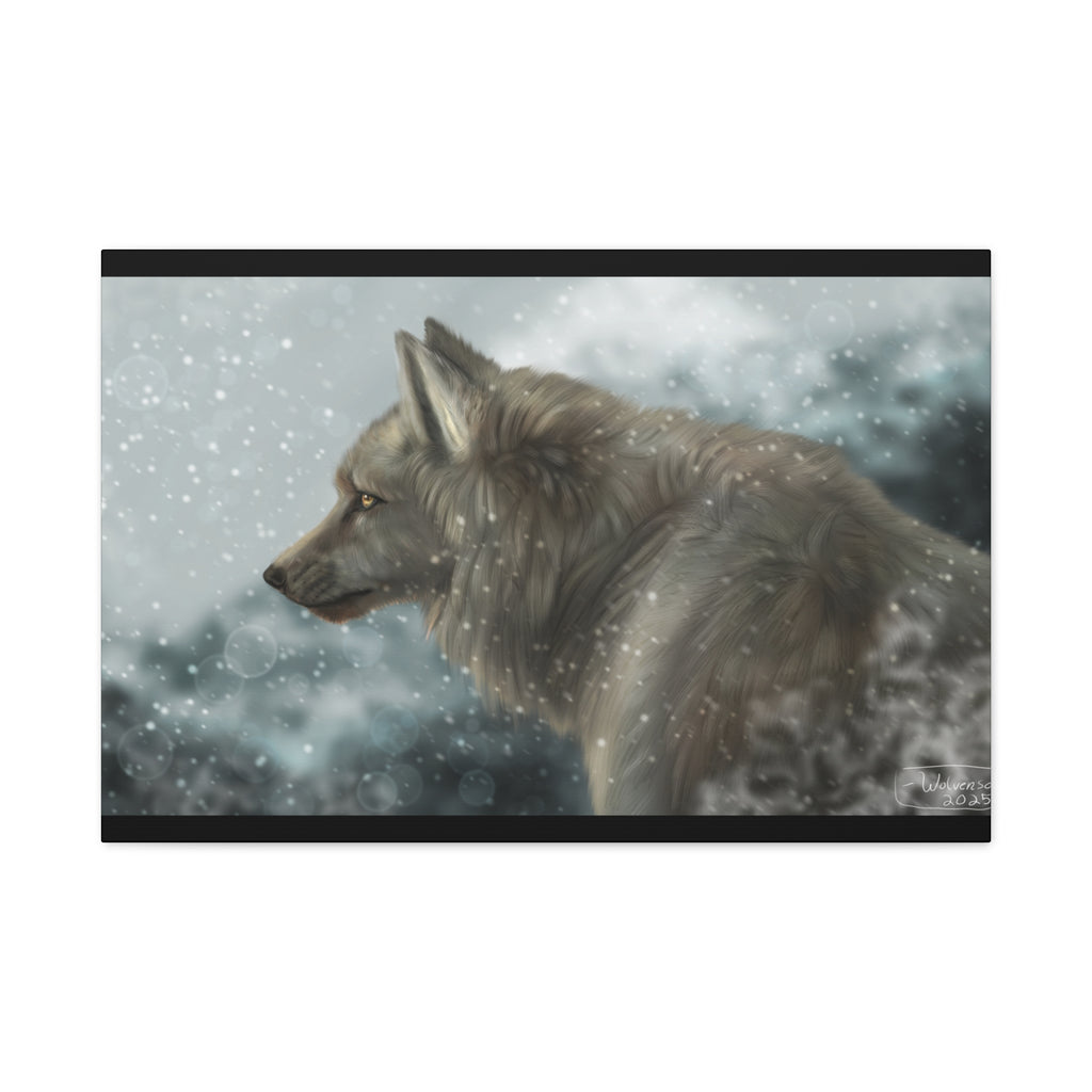 Lone Wolf Matte Canvas, Stretched, 1.25"