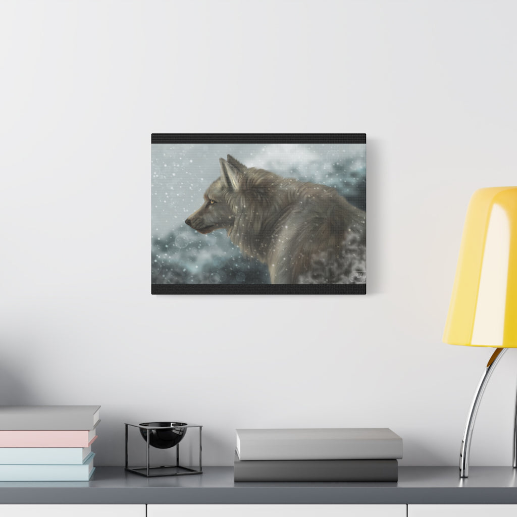 Lone Wolf Matte Canvas, Stretched, 1.25"