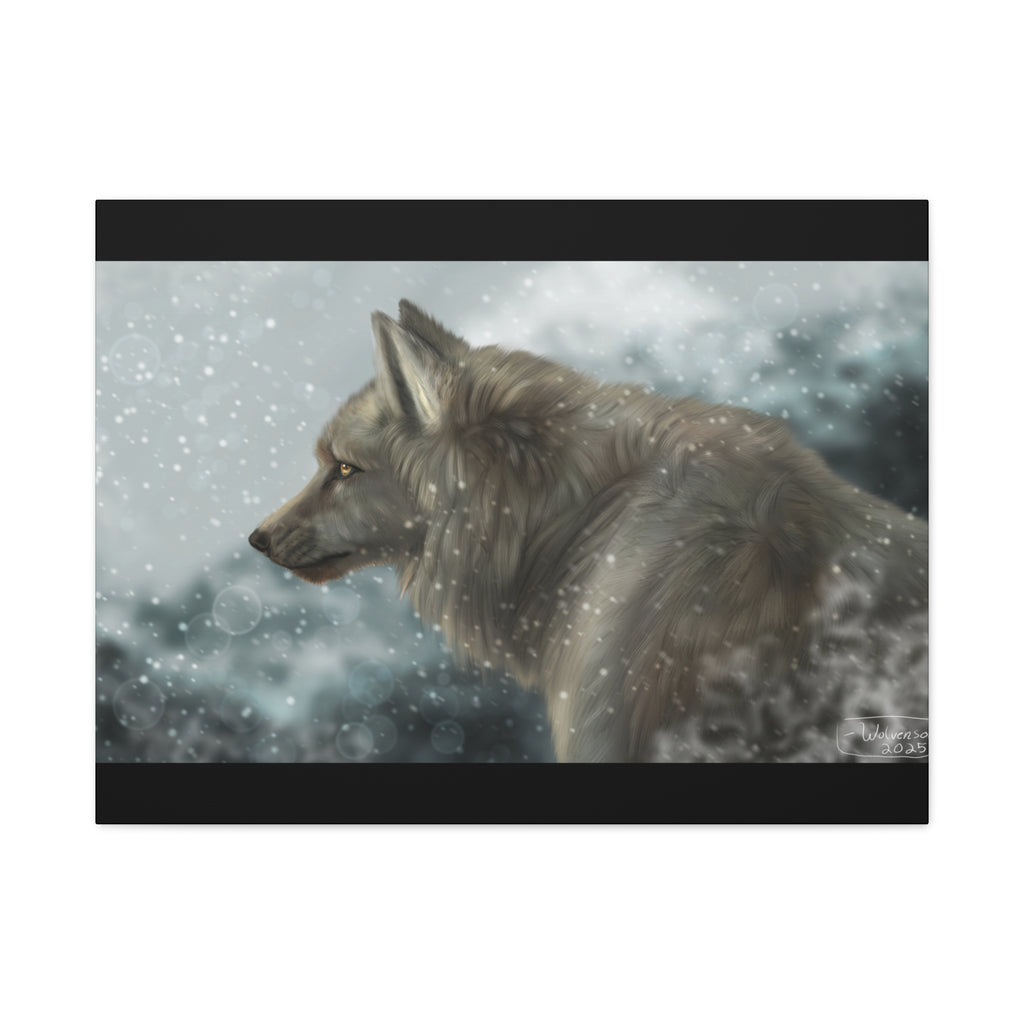 Lone Wolf Matte Canvas, Stretched, 1.25"