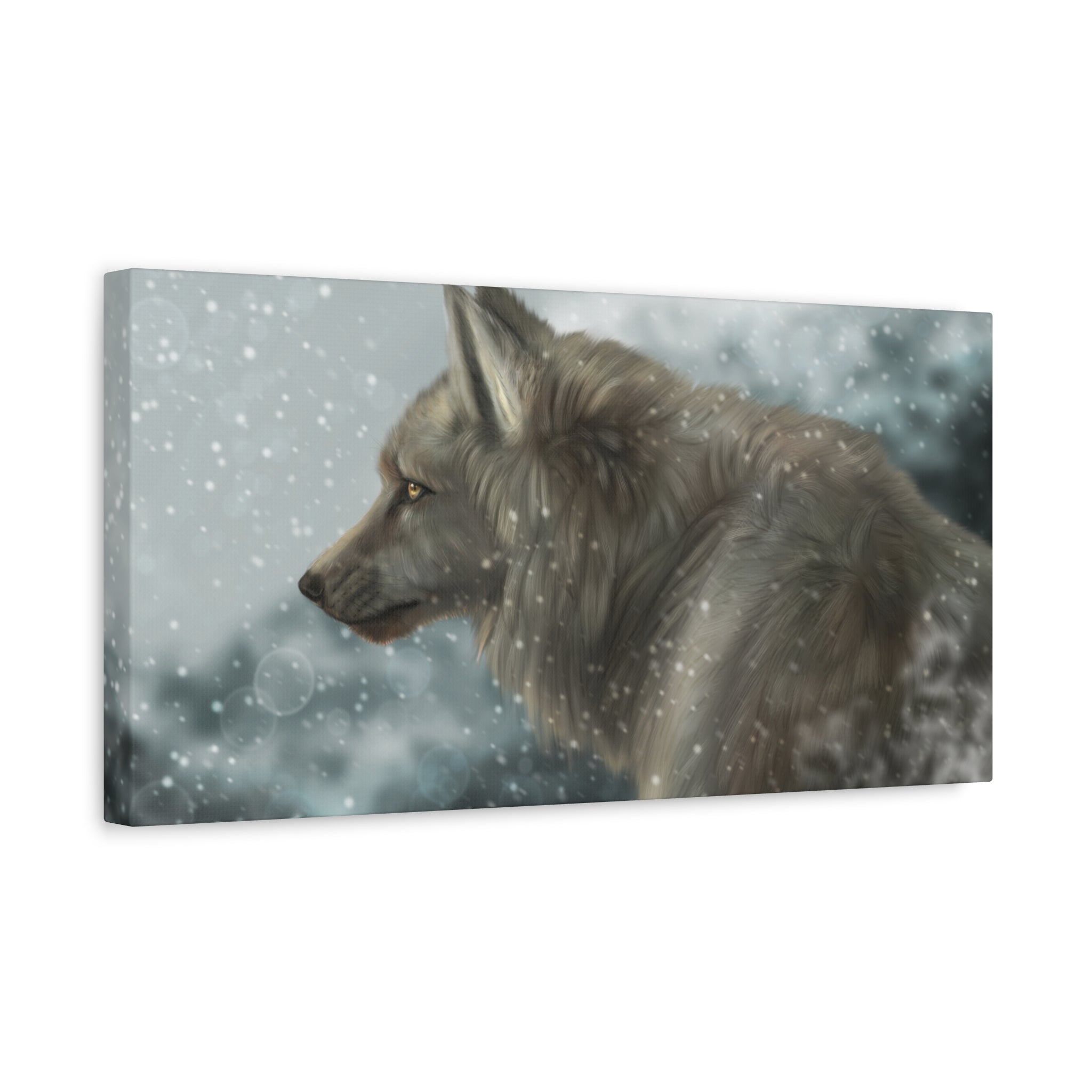 Lone Wolf Matte Canvas, Stretched, 1.25"
