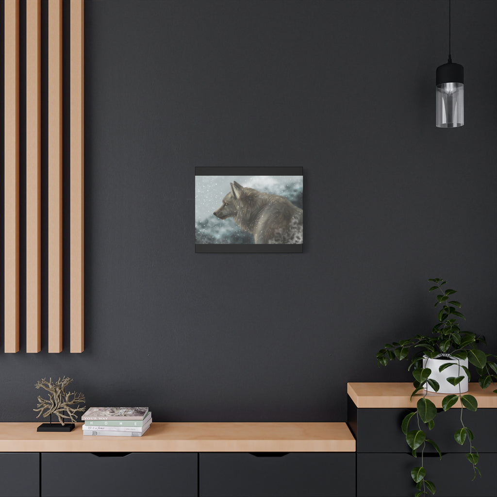 Lone Wolf Matte Canvas, Stretched, 1.25"