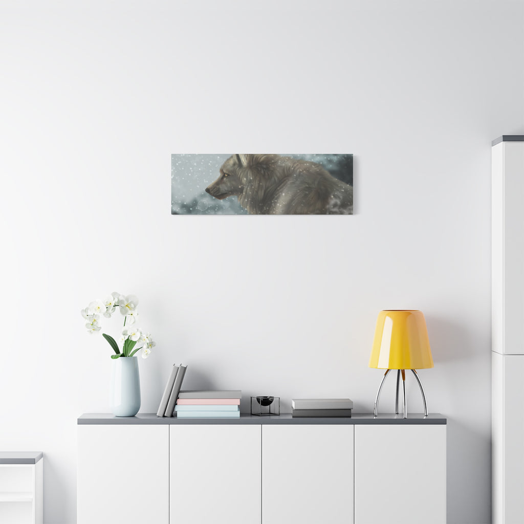Lone Wolf Matte Canvas, Stretched, 1.25"