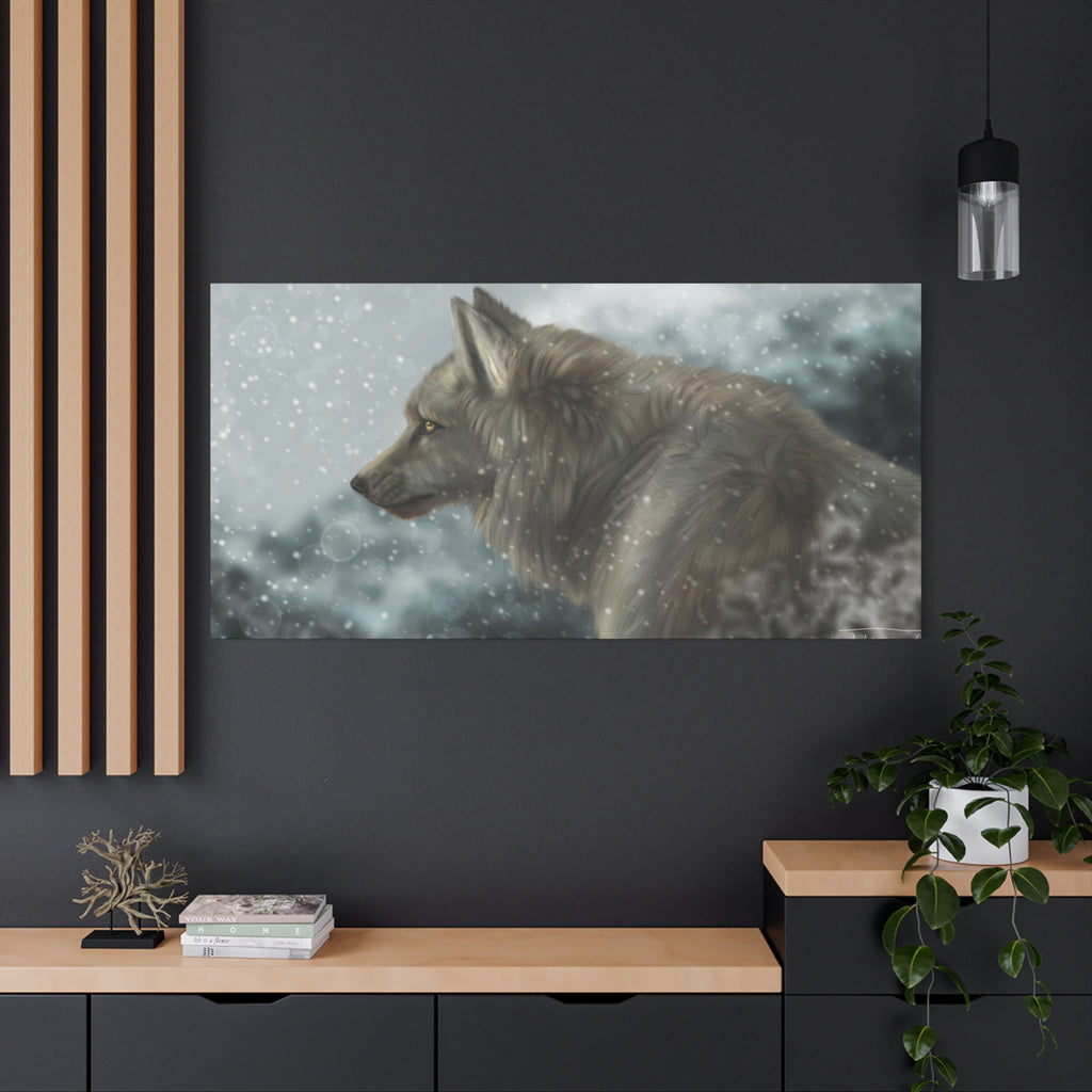 Lone Wolf Matte Canvas, Stretched, 1.25"