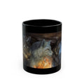Fire Wolves  black Mug (15oz)