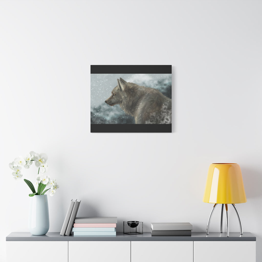 Lone Wolf Matte Canvas, Stretched, 1.25"