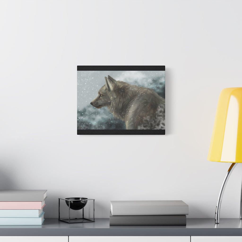 Lone Wolf Matte Canvas, Stretched, 1.25"