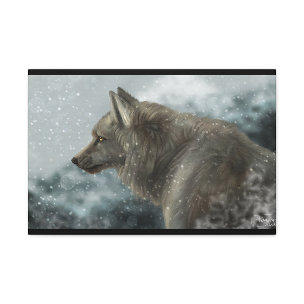 Lone Wolf Matte Canvas, Stretched, 1.25"