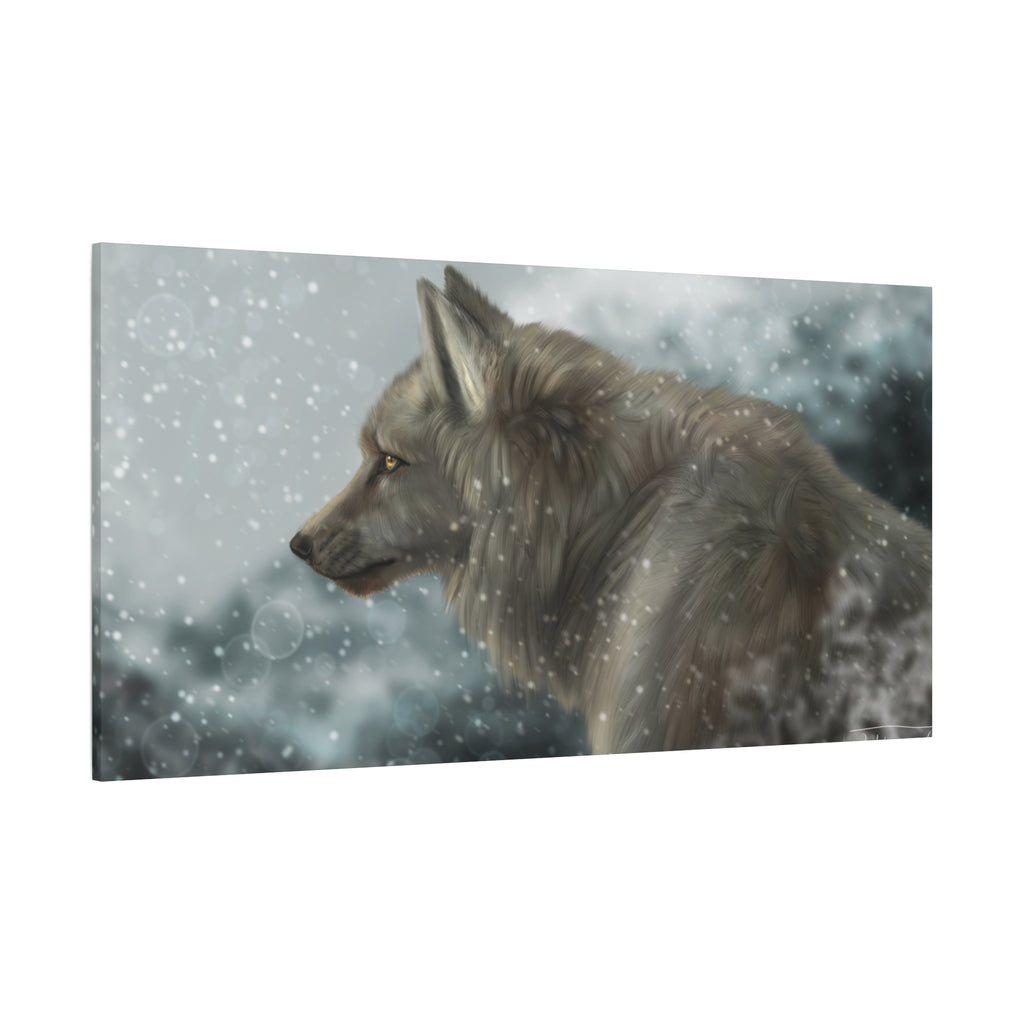 Lone Wolf Matte Canvas, Stretched, 1.25"