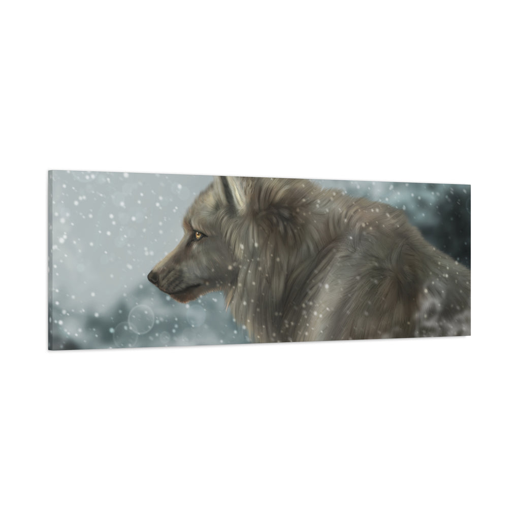 Lone Wolf Matte Canvas, Stretched, 1.25"
