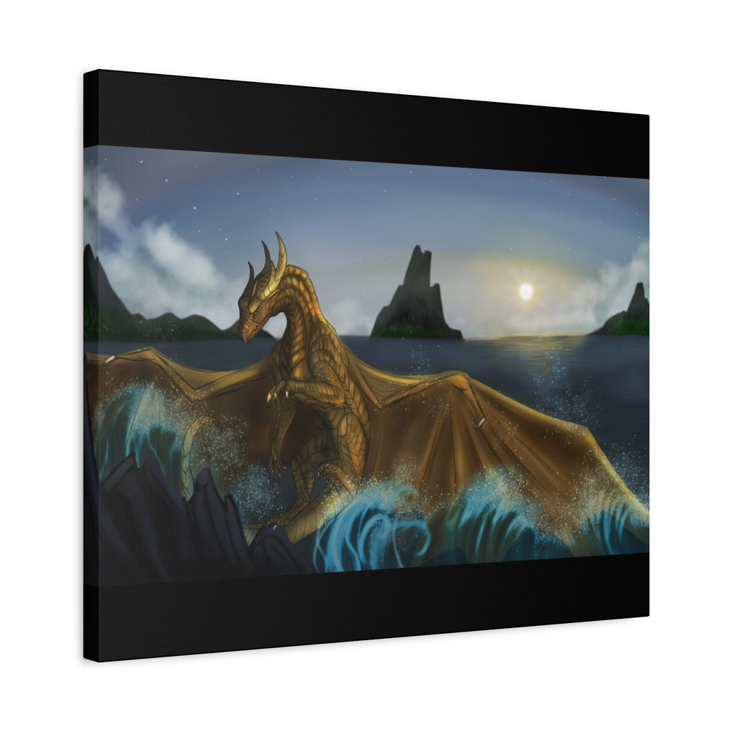 WATER DRAGON Matte Canvas, Stretched, 1.25"