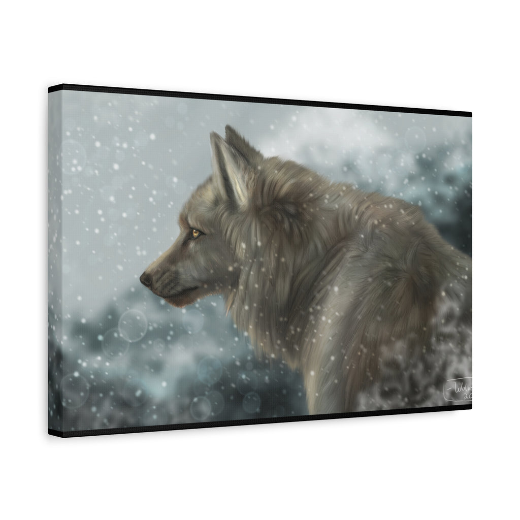 Lone Wolf Matte Canvas, Stretched, 1.25"