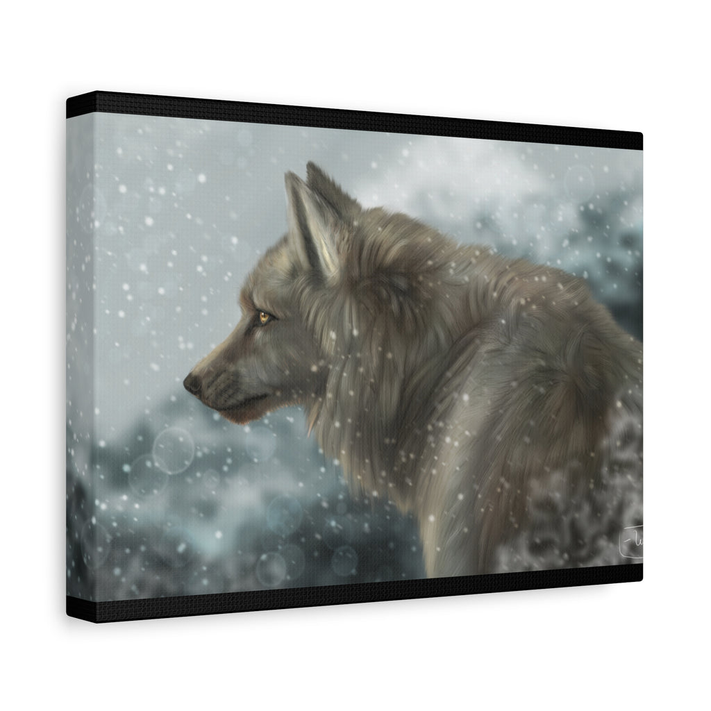 Lone Wolf Matte Canvas, Stretched, 1.25"
