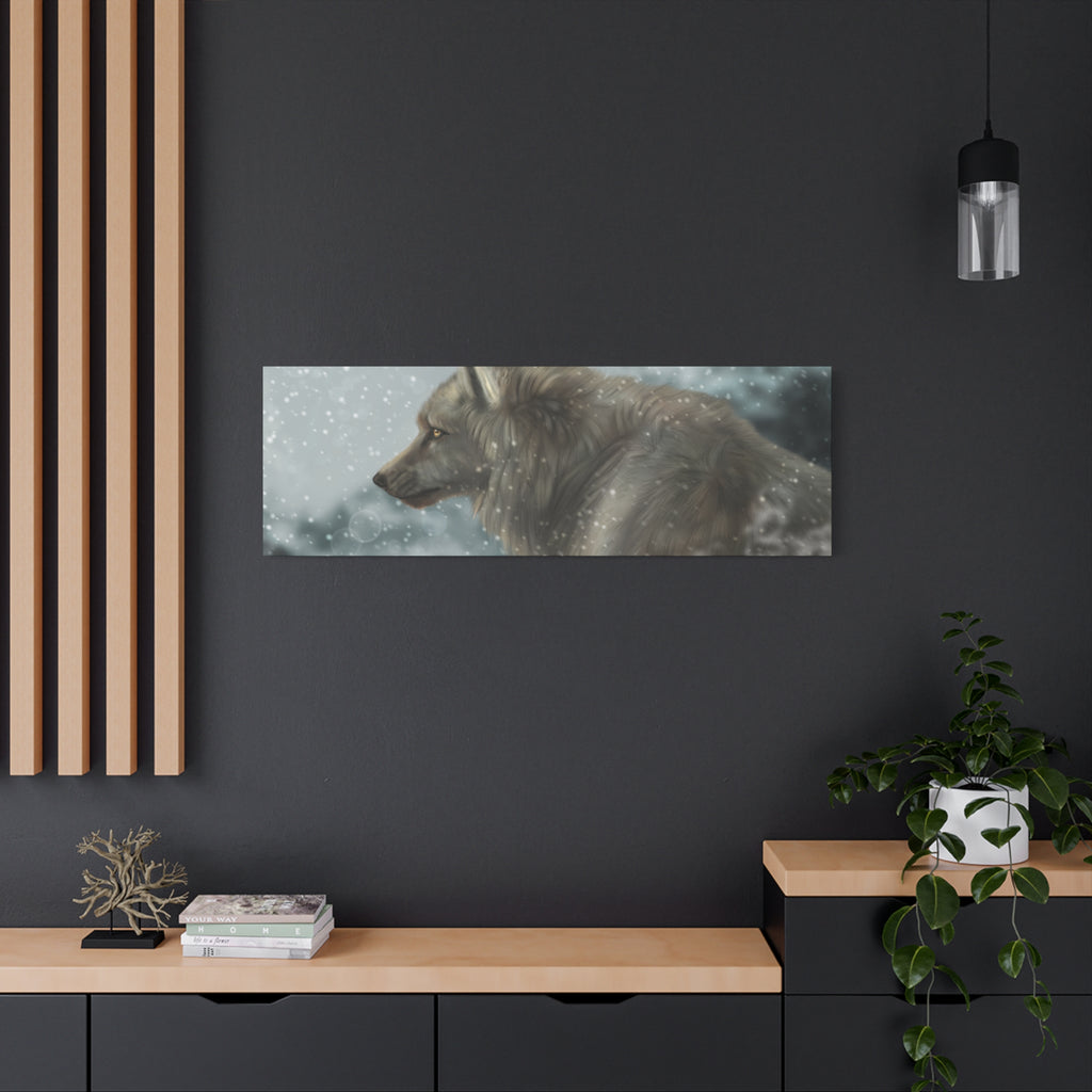 Lone Wolf Matte Canvas, Stretched, 1.25"