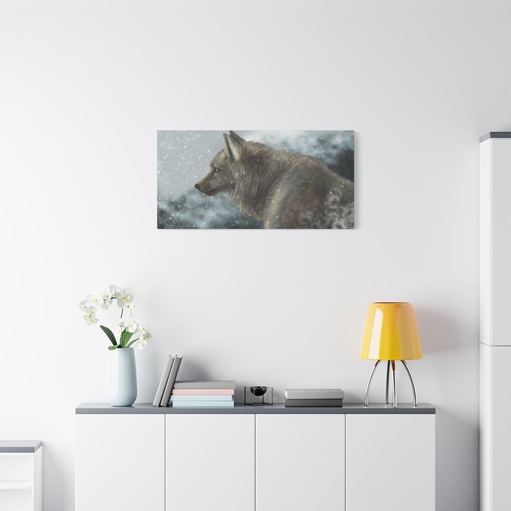 Lone Wolf Matte Canvas, Stretched, 1.25"