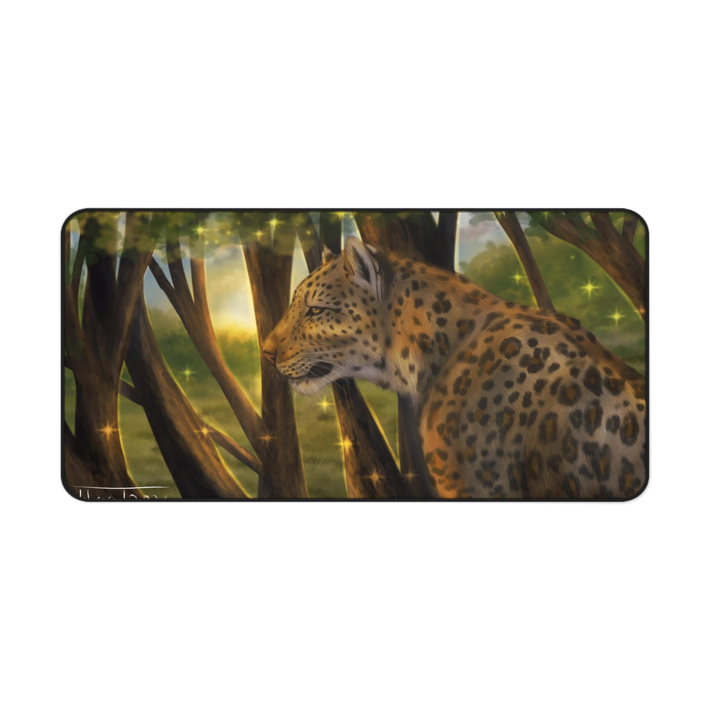 Leopard Sunset 16x32 Desk Mat