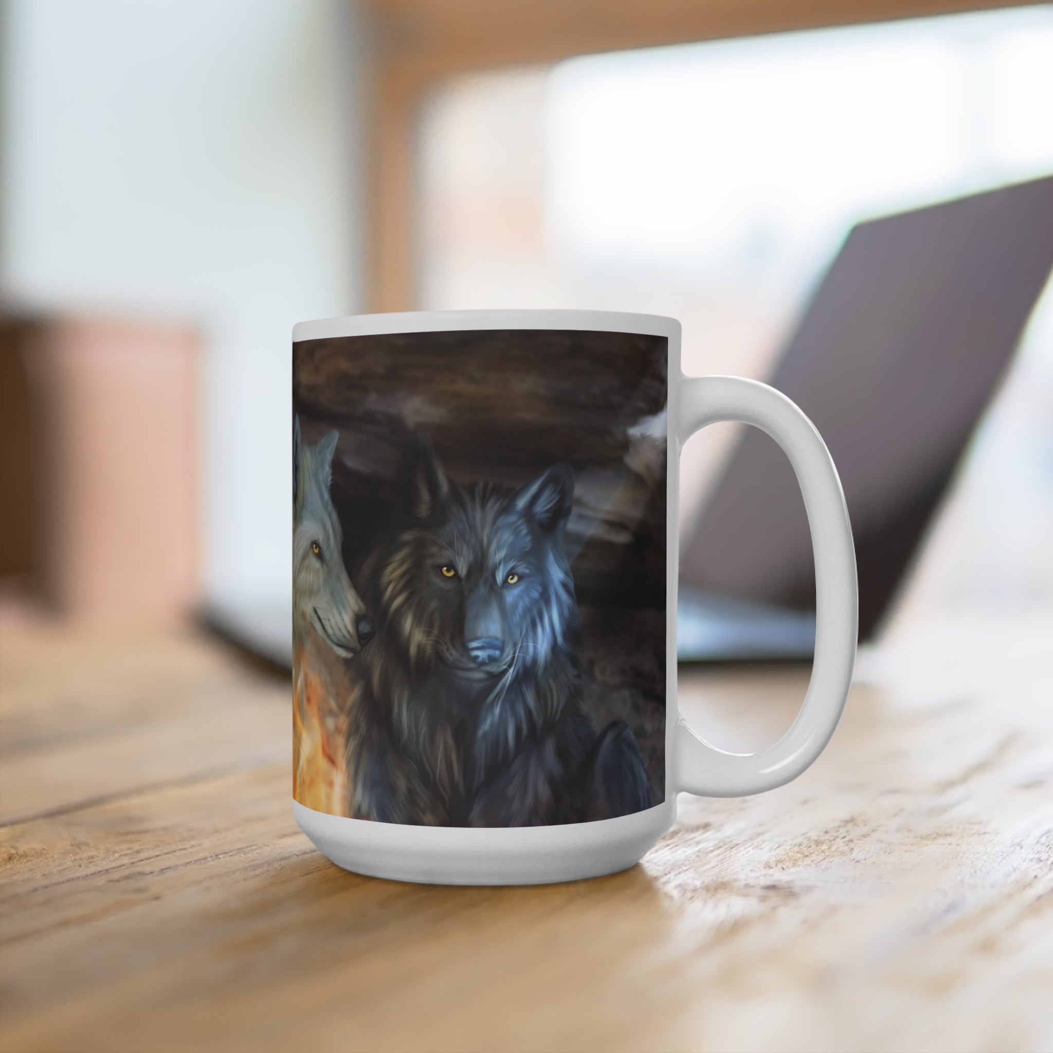 FireWolves Mug white  15oz