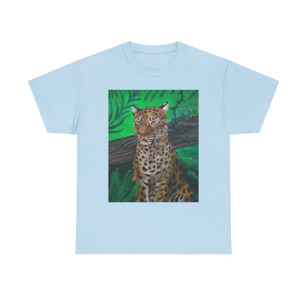 Green Leopard  Heavy Cotton Tee