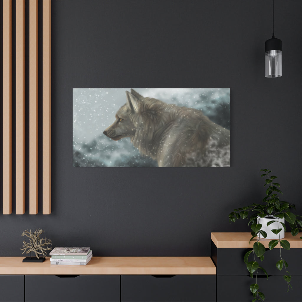 Lone Wolf Matte Canvas, Stretched, 1.25"