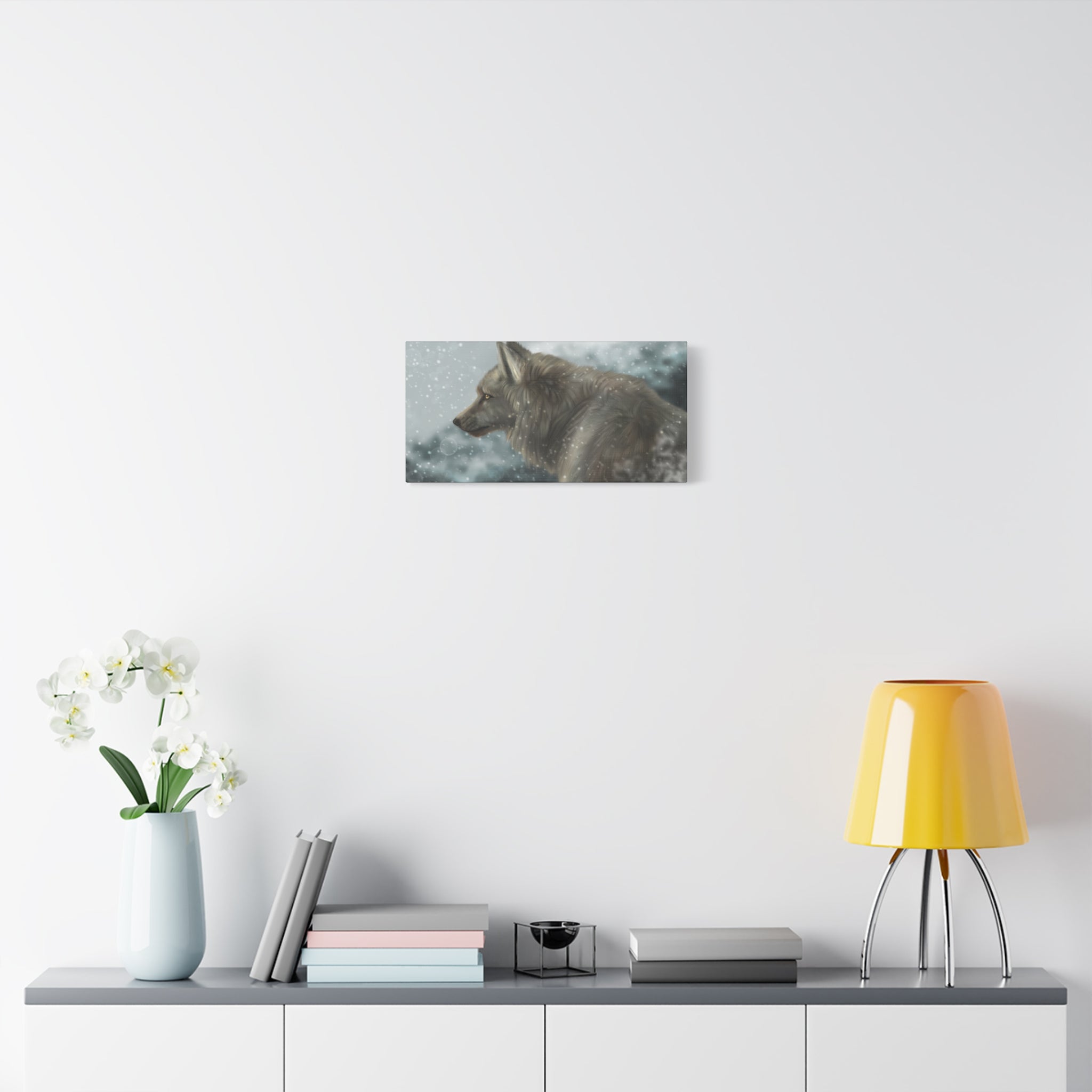Lone Wolf Matte Canvas, Stretched, 1.25"
