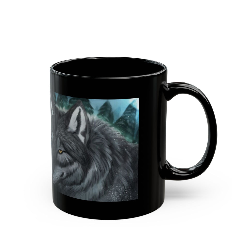 Winter Wolves black Mug  (15oz)