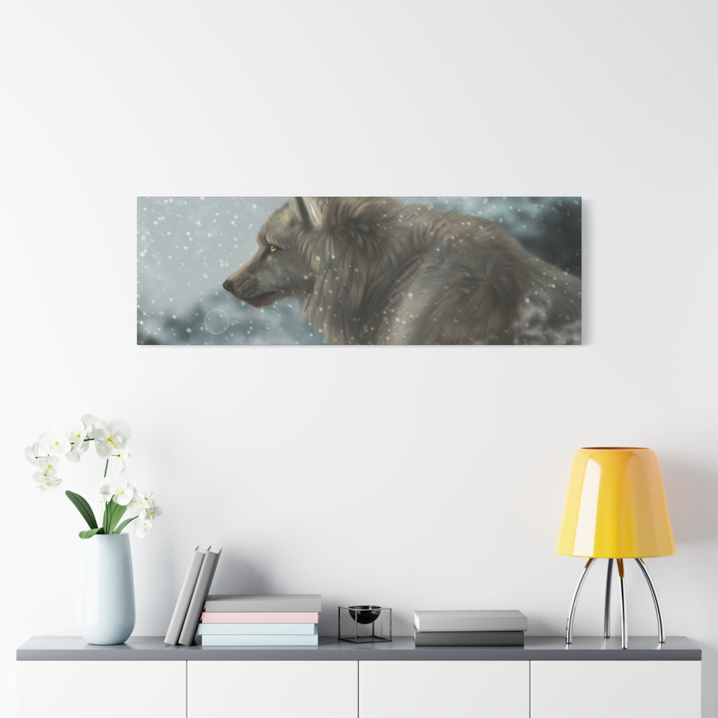 Lone Wolf Matte Canvas, Stretched, 1.25"