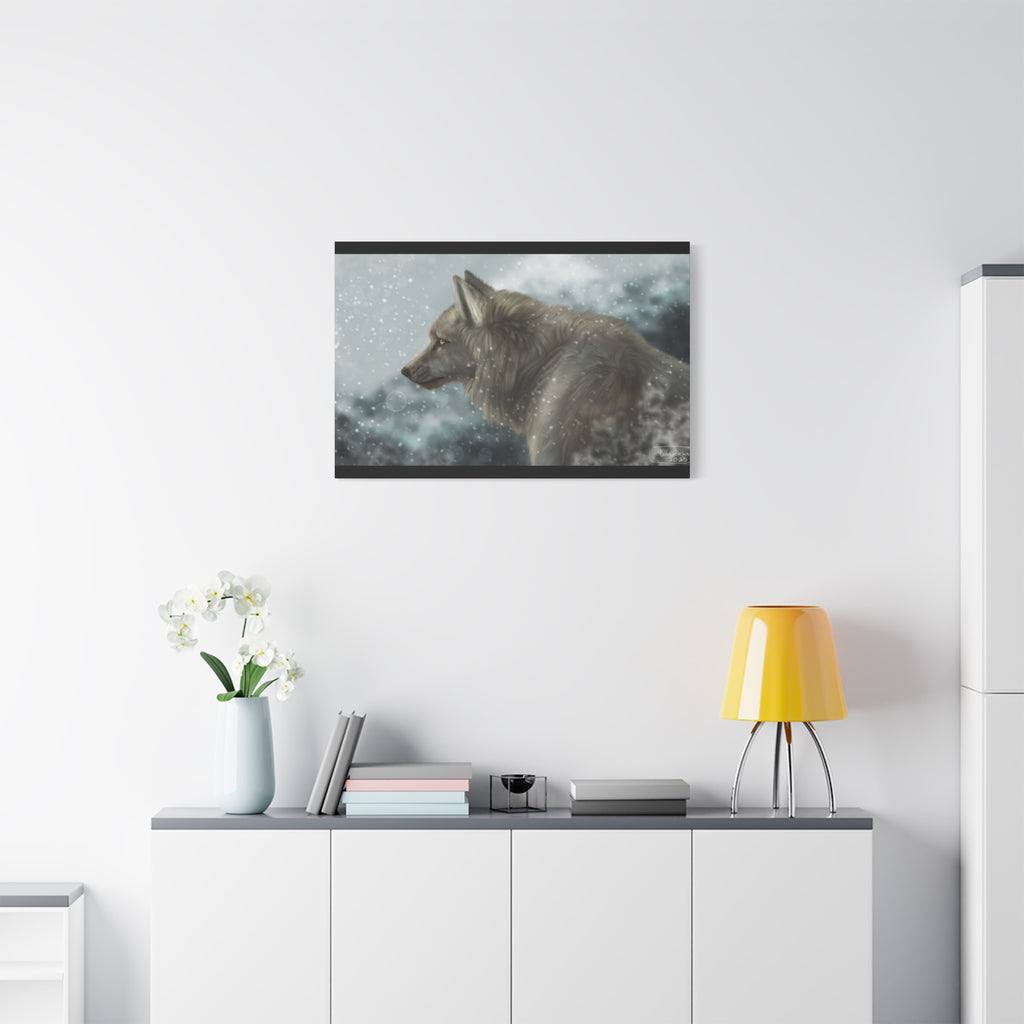 Lone Wolf Matte Canvas, Stretched, 1.25"